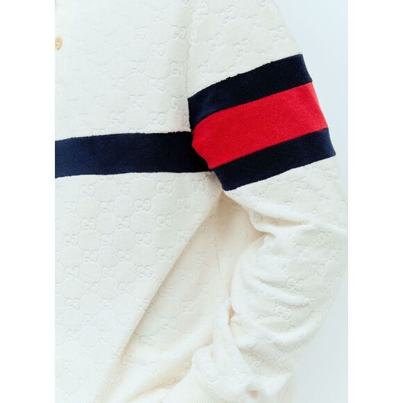 GUCCI Interlocking G Terry Cloth Polo Shirt - Picture 3 of 6
